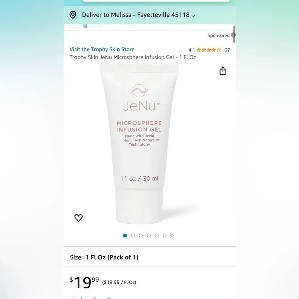 Trophy Skin's JeNu Microsphere Infusion Gel NEW in box 34